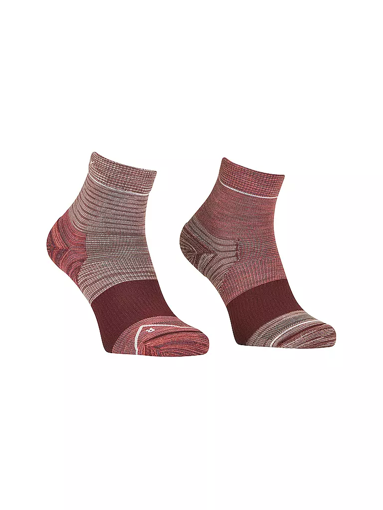 ORTOVOX | Damen Quartersocken Alpine | dunkelrot