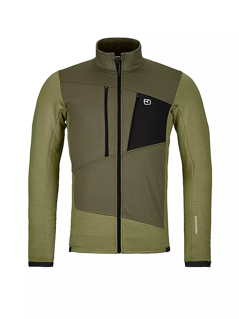 ORTOVOX | Herren Fleecejacke Grid | olive