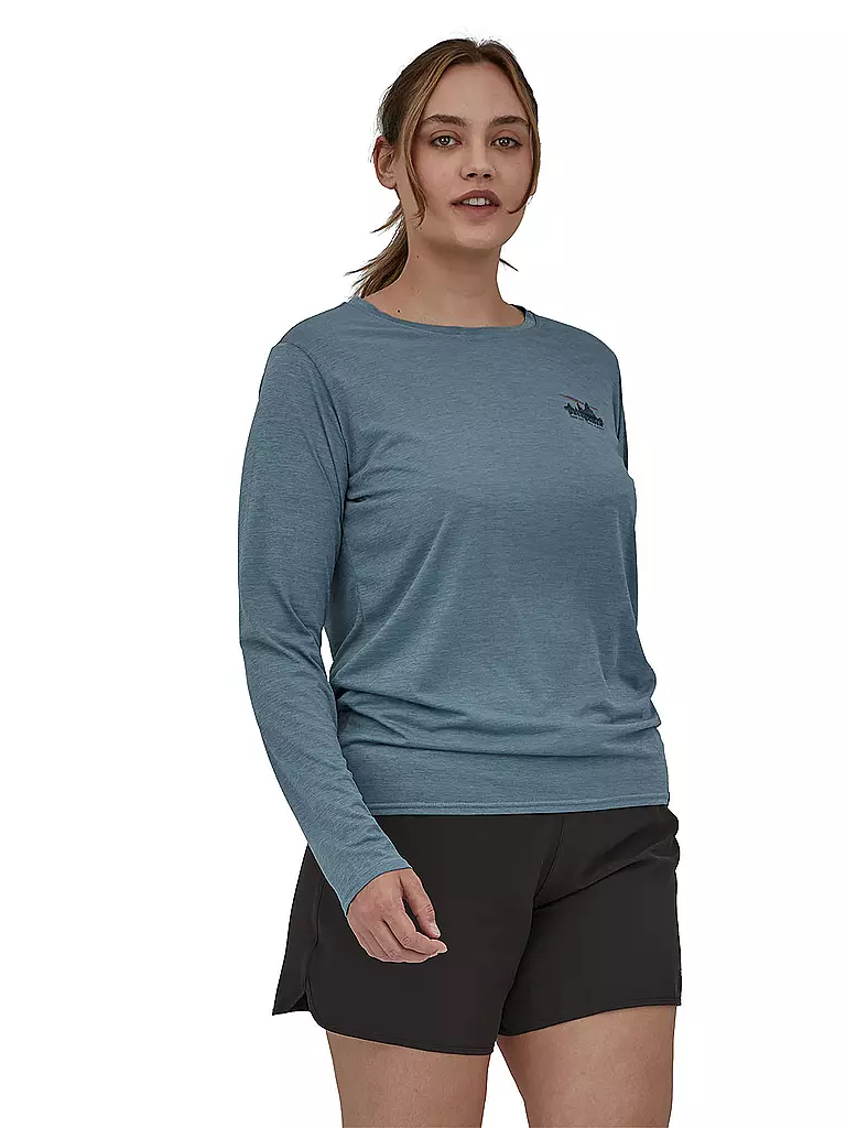 PATAGONIA | Damen Funktionsshirt Long-Sleeved Capilene® Cool Daily Graphic | hellblau