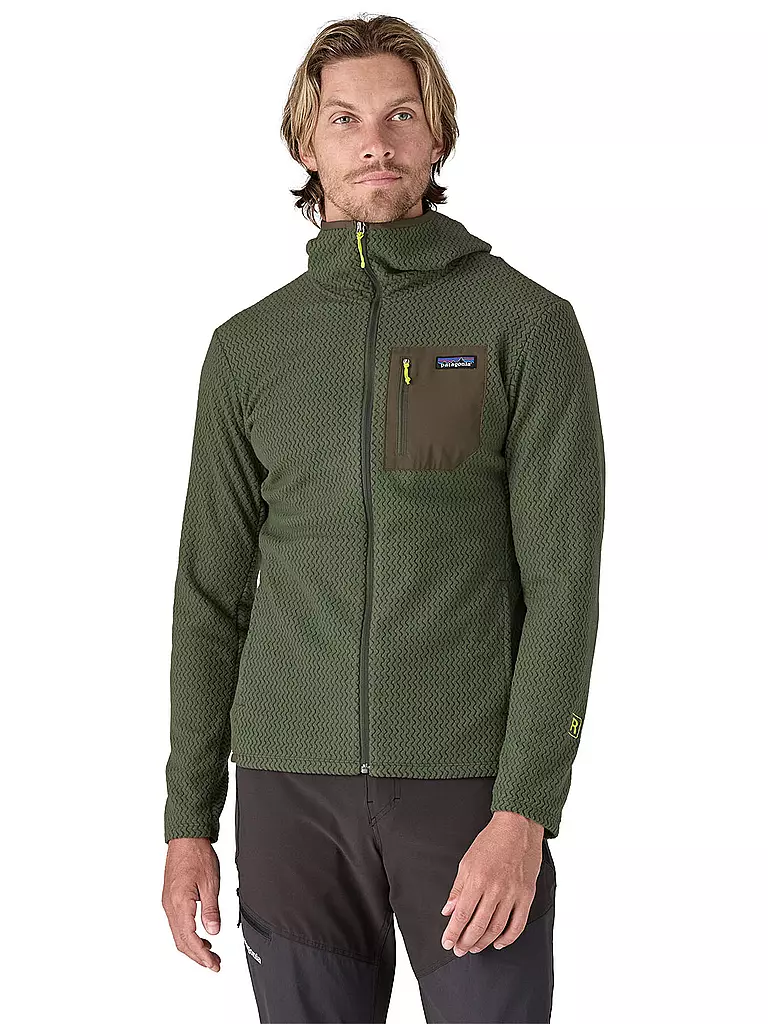 PATAGONIA | Herren Fleecejacke R1® Air Full-Zip Hoodie | dunkelgrün