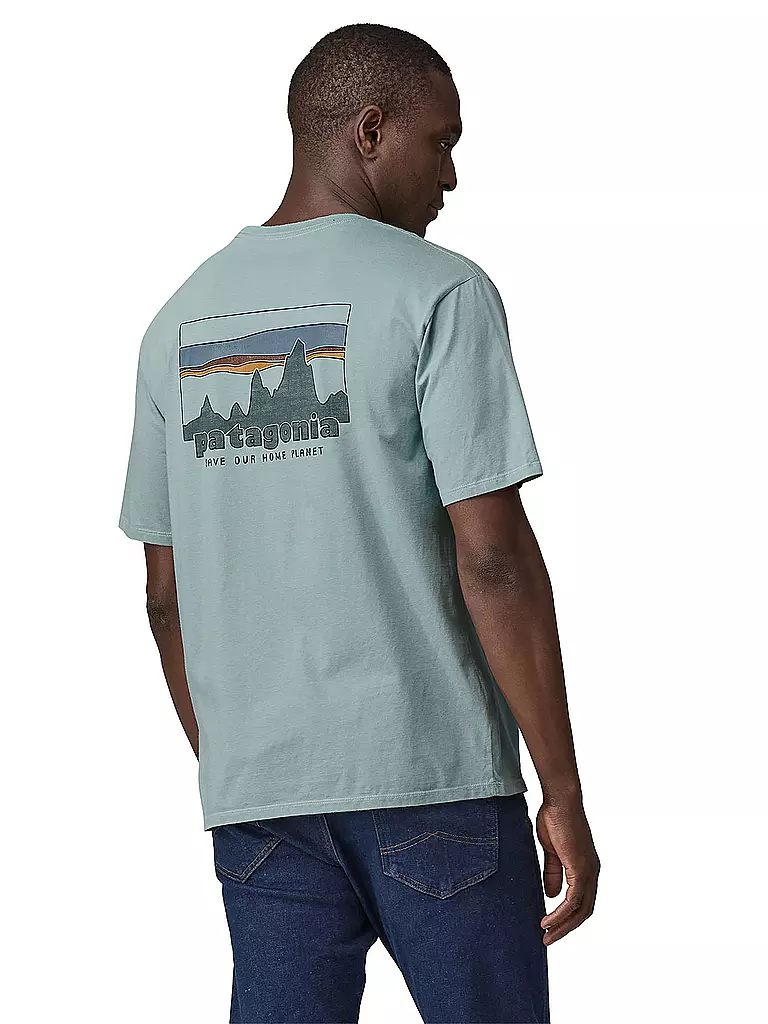 PATAGONIA | Herren T-Shirt 73 Skyline Organic | hellblau