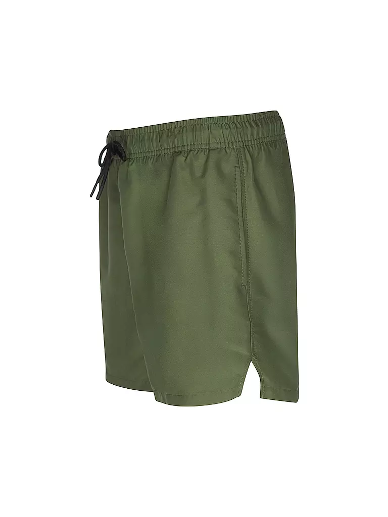 PAUL | Herren Badeshort Solid | dunkelgrün