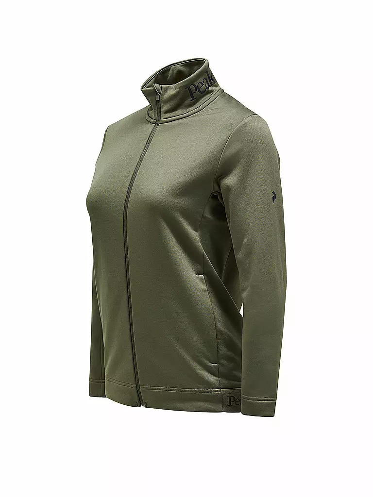 PEAK PERFORMANCE | Damen Unterziehjacke Rider Tech Zip Hoodie | olive