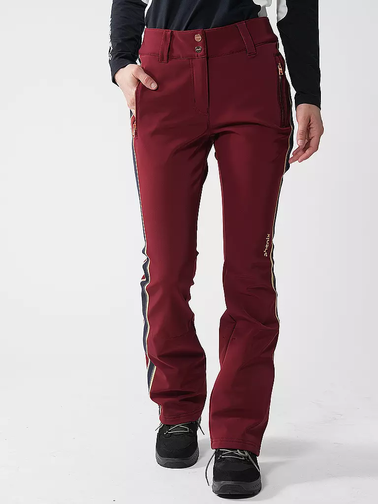 PHENIX | Damen Skihose | dunkelrot