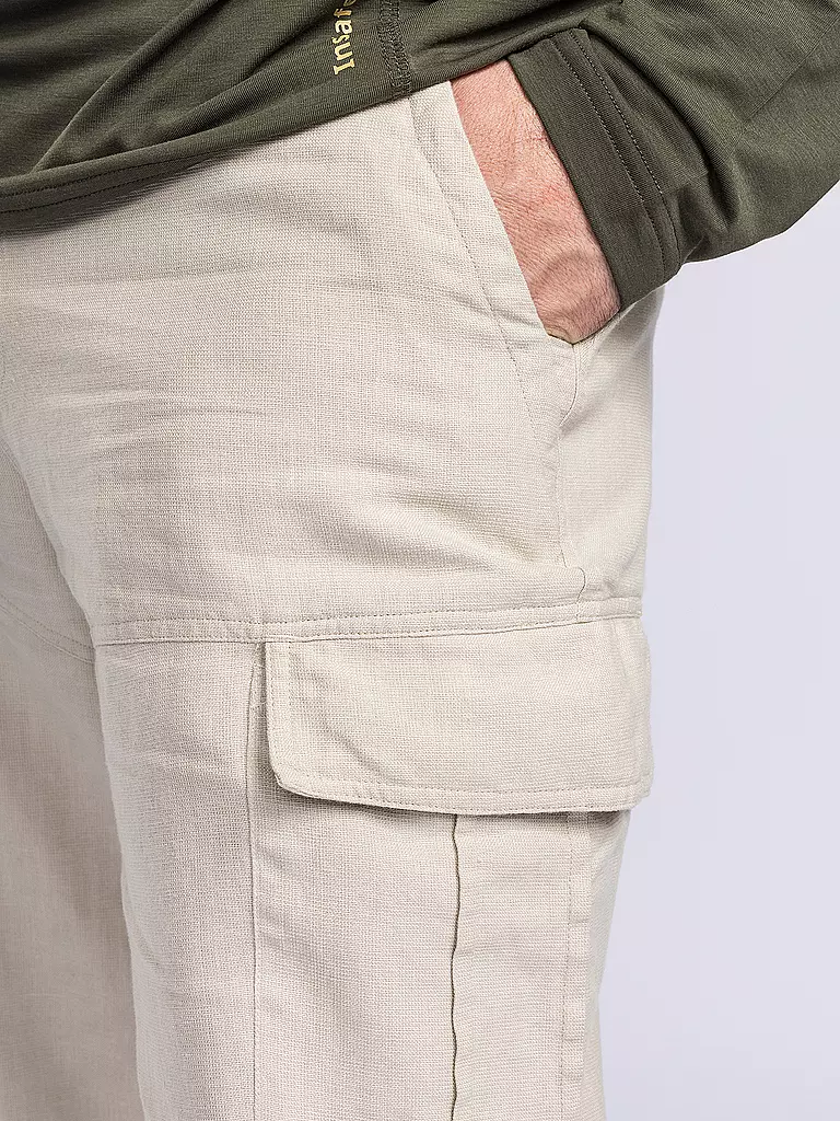 PINEWOOD | Herren Wanderhose Insect Safe Leinen | beige