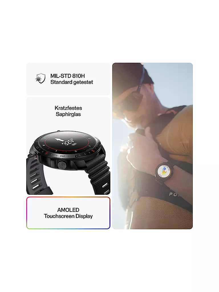 POLAR | Fitness-Smartwatch Grit X2 Pro | schwarz