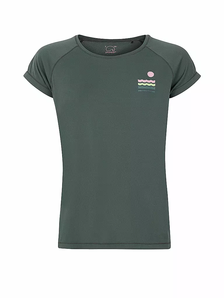 PROTEST | Damen T-Shirt PRTIXY  | dunkelgrün