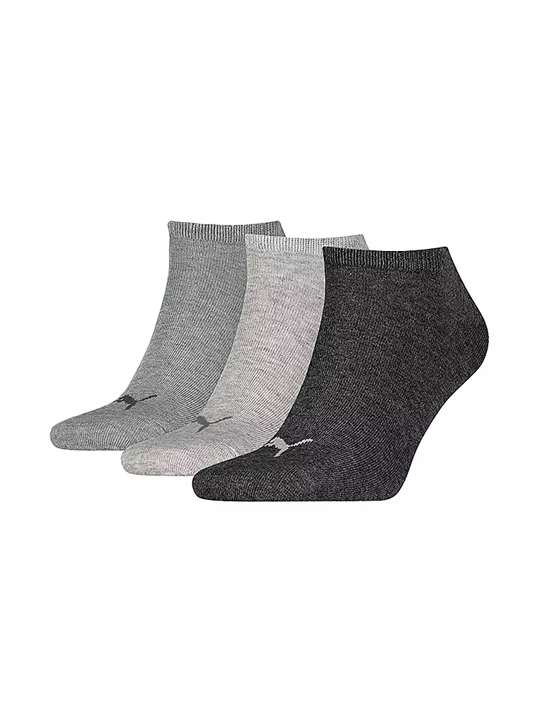 PUMA | Damen 3er Pkg. Sneaker-Socken Invisible | grau