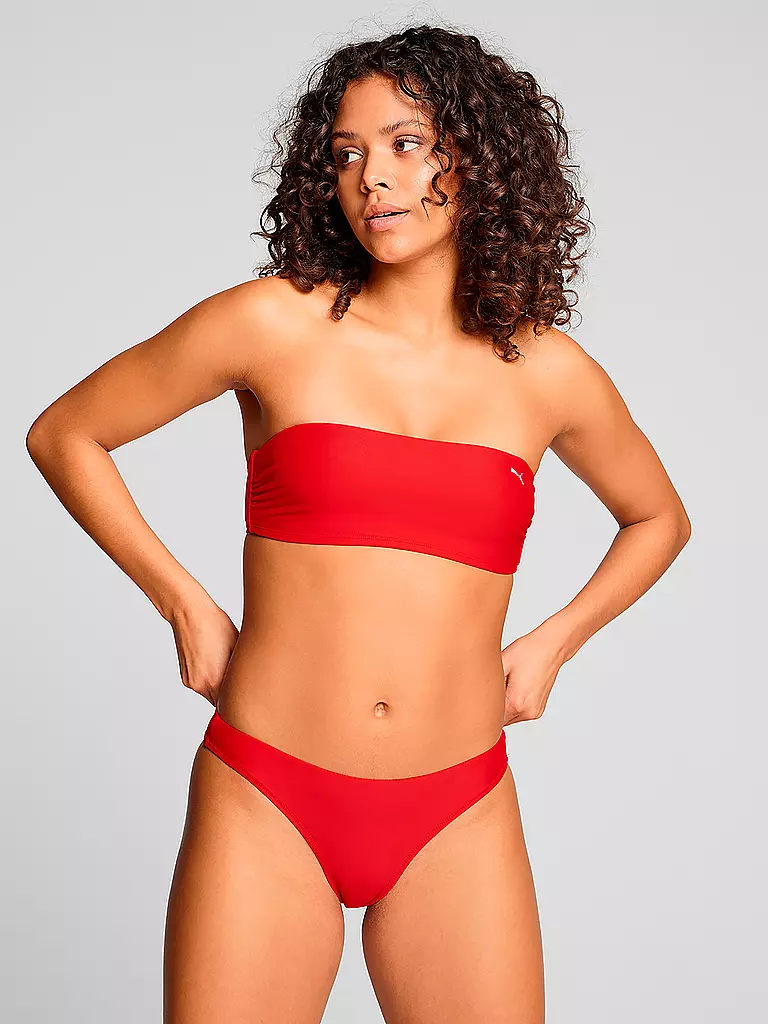 PUMA | Damen Bikinioberteil Bandeau | rot