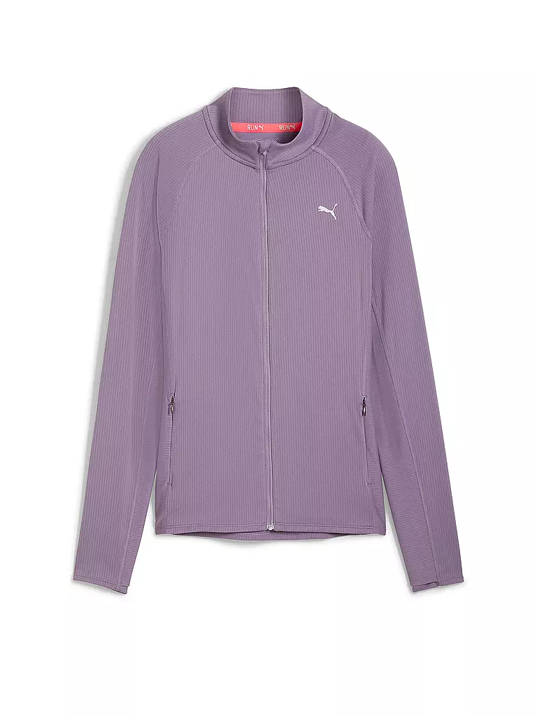 PUMA | Damen Fitnessjacke Run for her Ribbed | lila