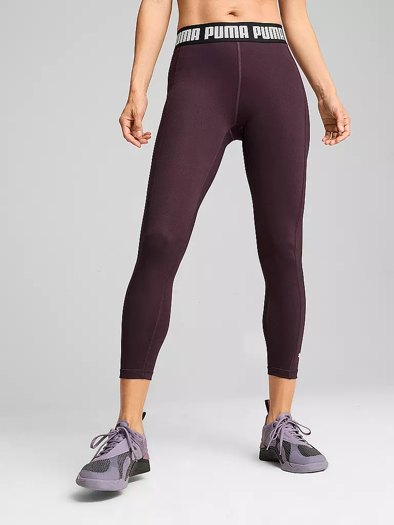 PUMA | Damen Fitnesstight Strong Hight Logo | beere