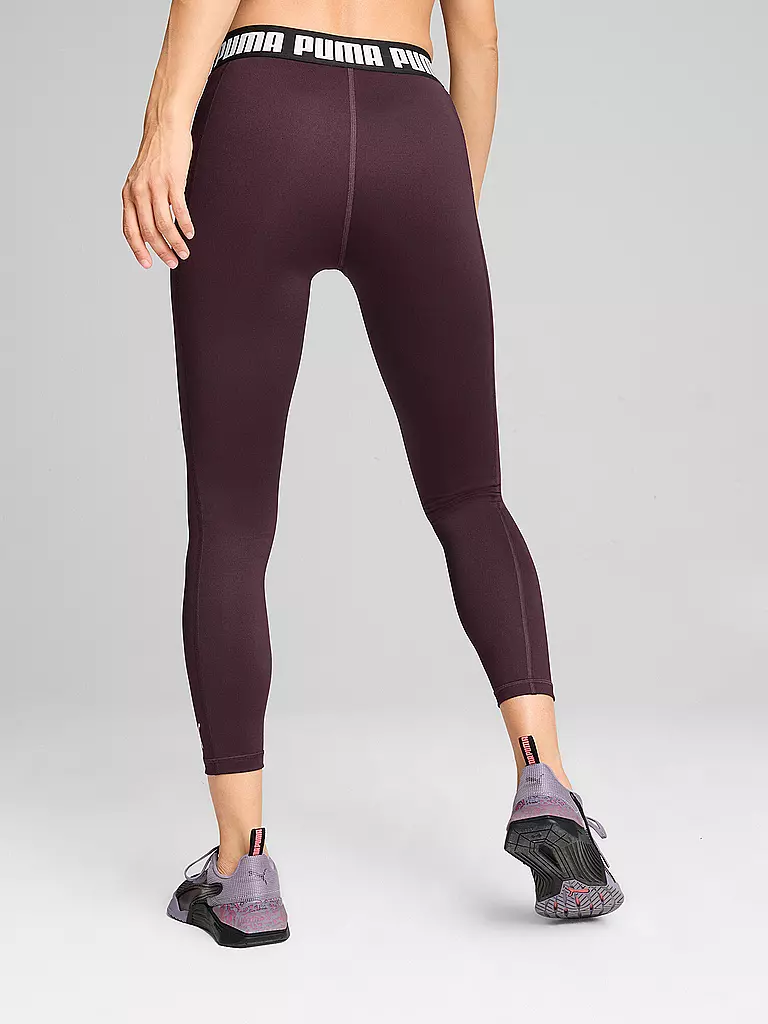 PUMA | Damen Fitnesstight Strong Hight Logo | beere