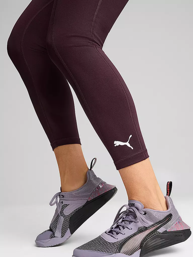 PUMA | Damen Fitnesstight Strong Hight Logo | beere