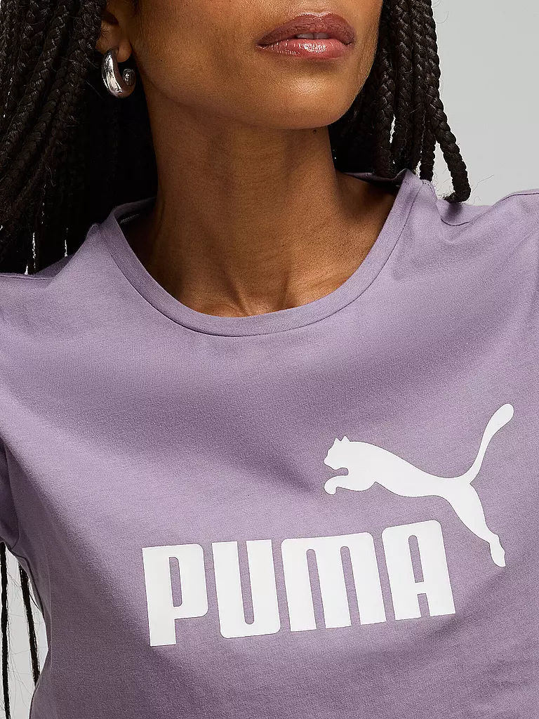 PUMA | Damen T-Shirt Essential Logo | lila