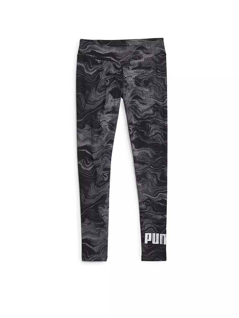 PUMA | Damen Tight ESS+ marbleized | schwarz