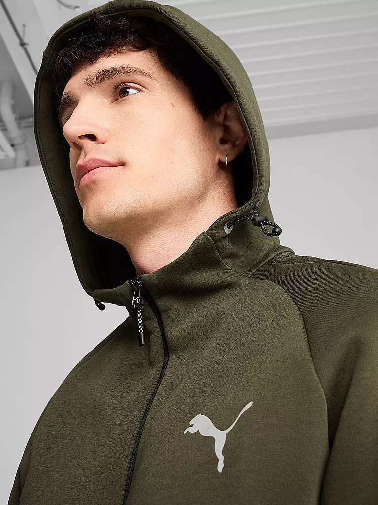 PUMA | Herren Kapuzenjacke Evostripe  | olive