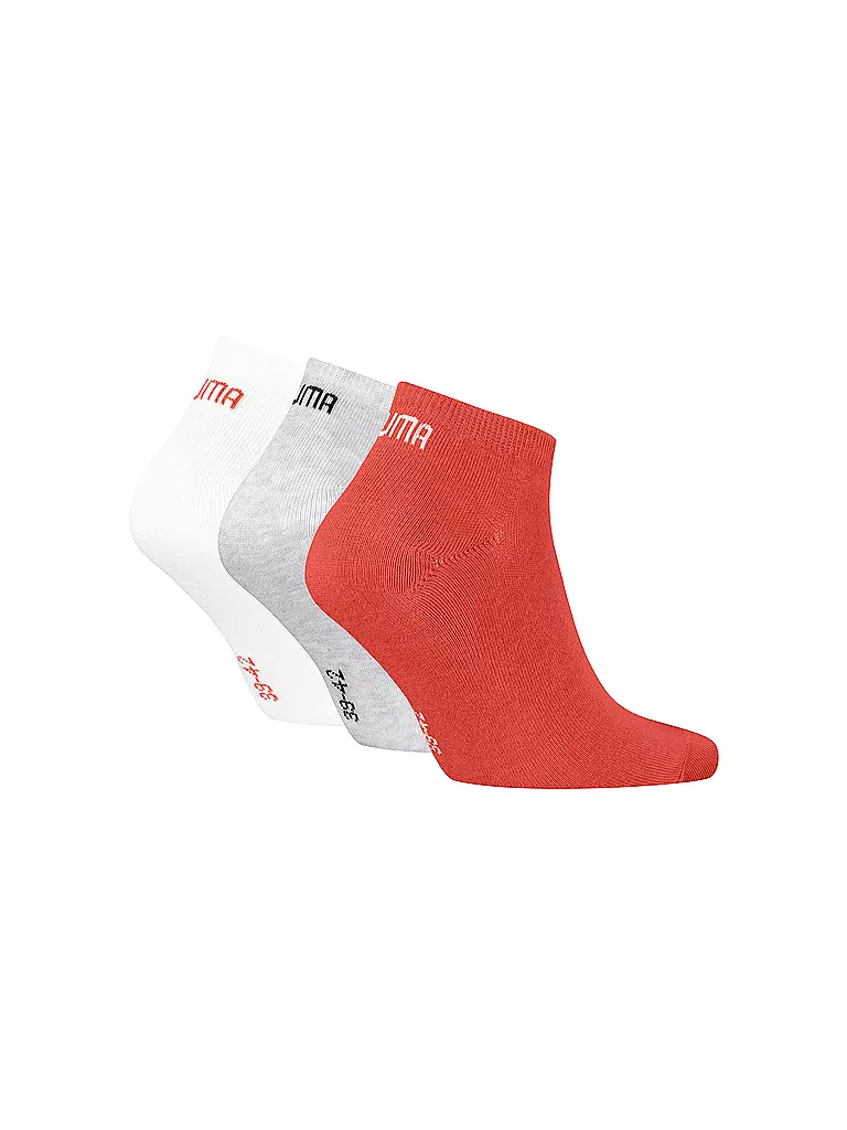 PUMA | Sneakersocken Plain 3er Pkg. | rot