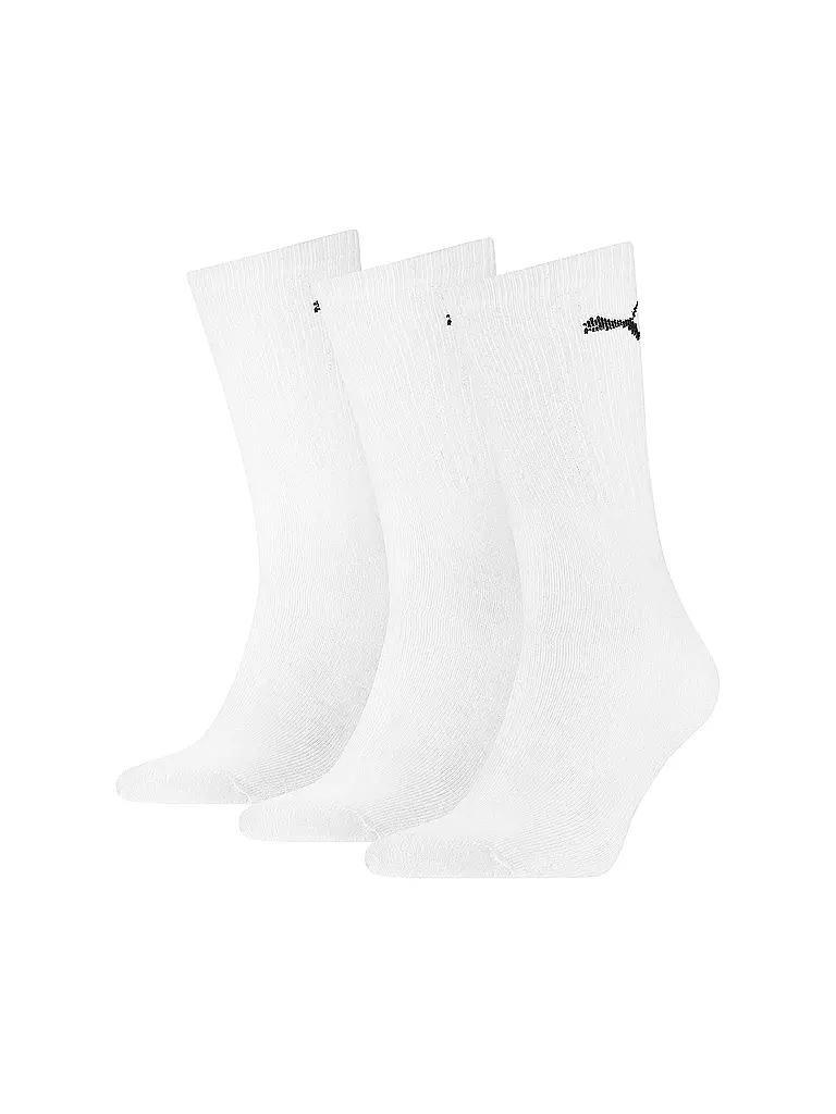 PUMA | Sportsocken Crew 3er | weiss