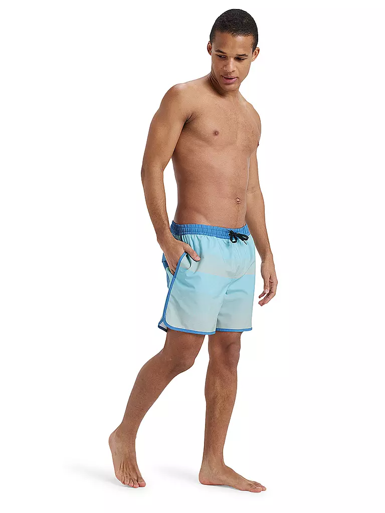 QUIKSILVER | Herren Badeshort Surfsilk Scallop Volley 16 | hellblau