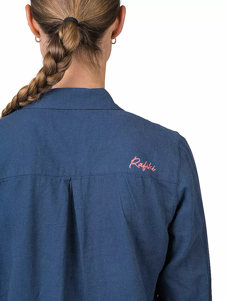 RAFIKI | Damen Kletterbluse Saume Leinen | dunkelblau