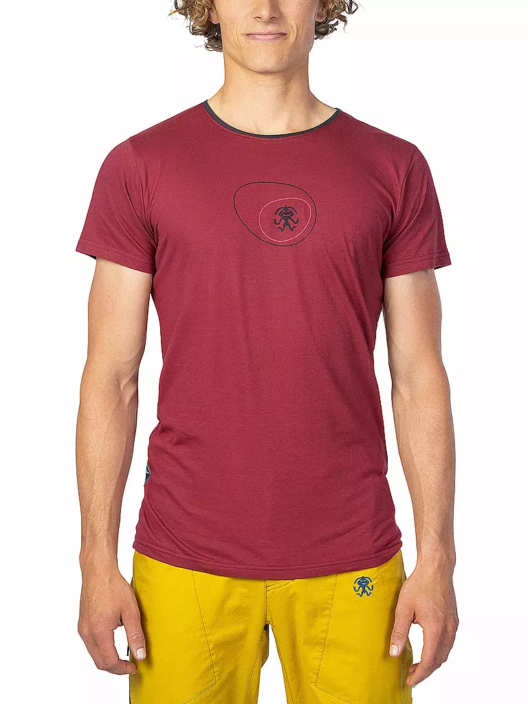 RAFIKI | Herren Klettershirt Zone Modal | dunkelrot