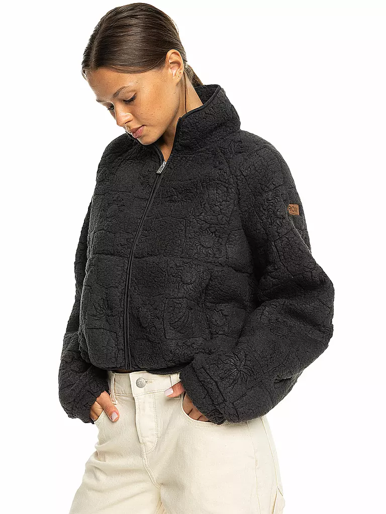 ROXY | Damen Fleecejacke Blurry Cloud | schwarz