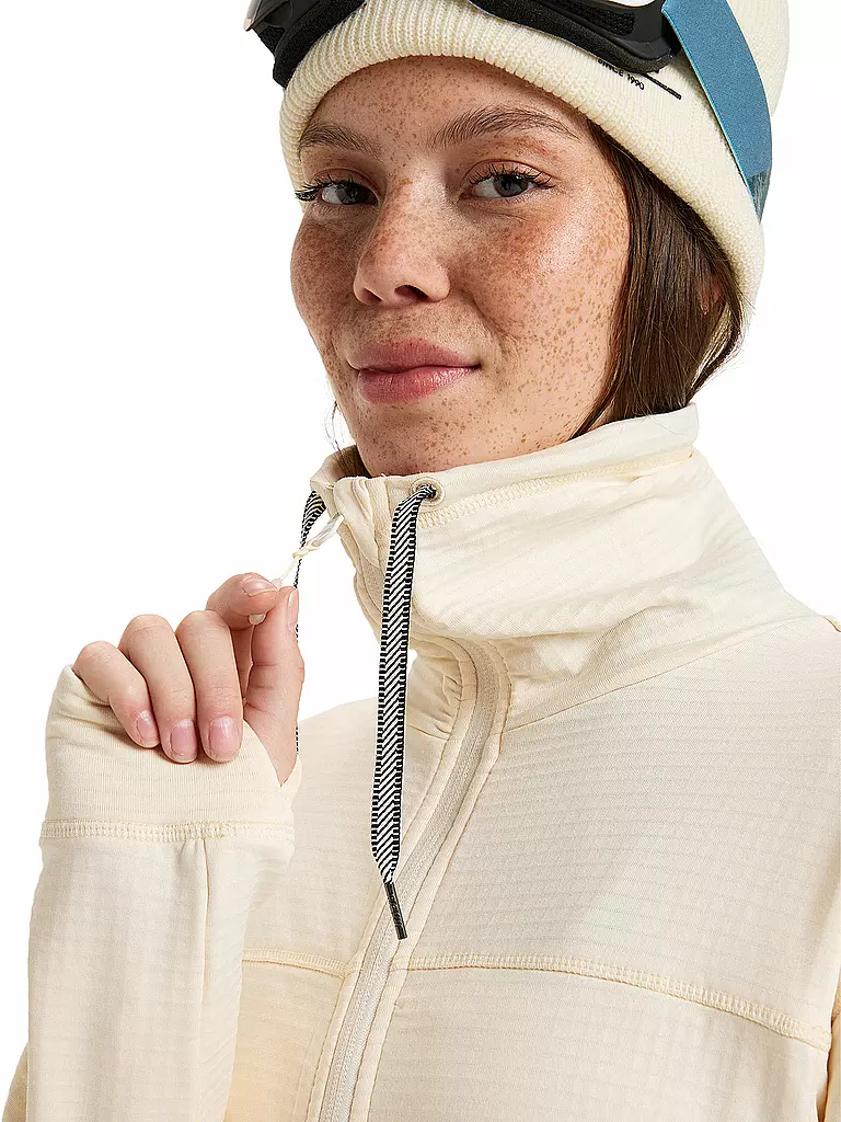 ROXY | Damen Snowboard Unterzieh Fleecejacke Vertere  | creme