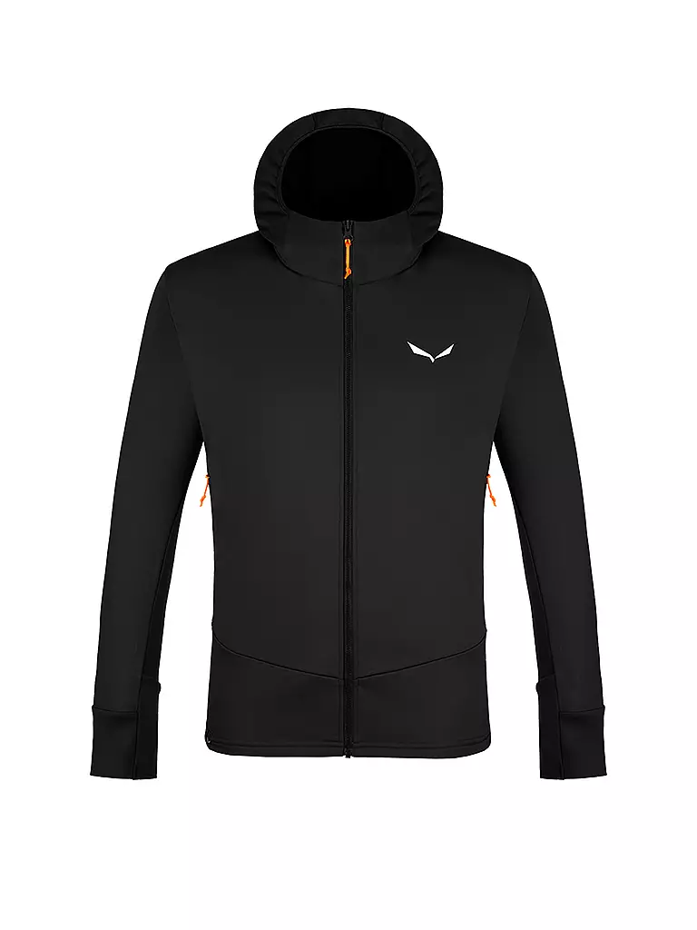 SALEWA | Herren Touren Fleecejacke Puez Polarlite Hoodie | schwarz