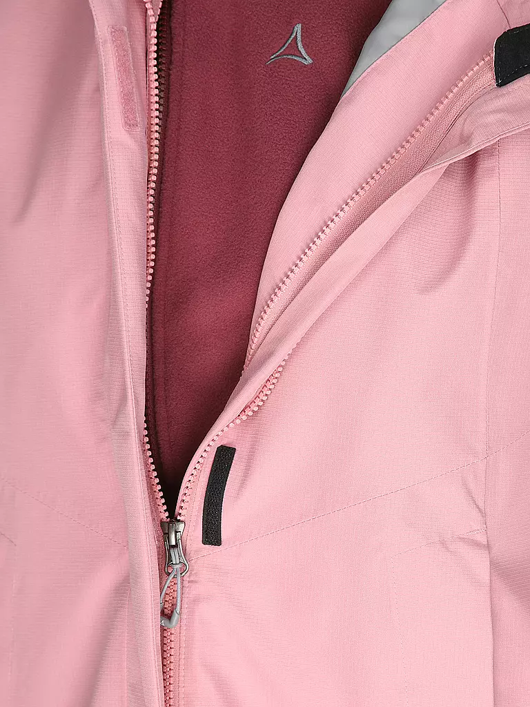 SCHÖFFEL | Damen Wanderjacke Okere 2L 3in1 Hoodie | rosa