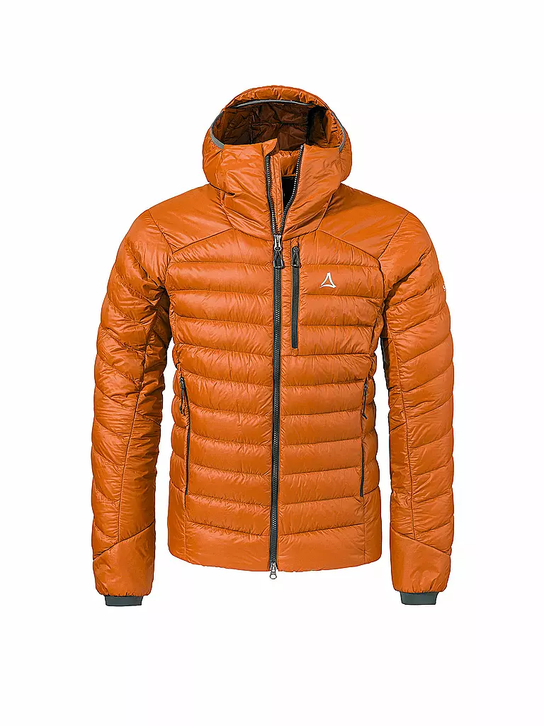 SCHÖFFEL | Herren Touren Isojacke Tschierval Hoodie | orange