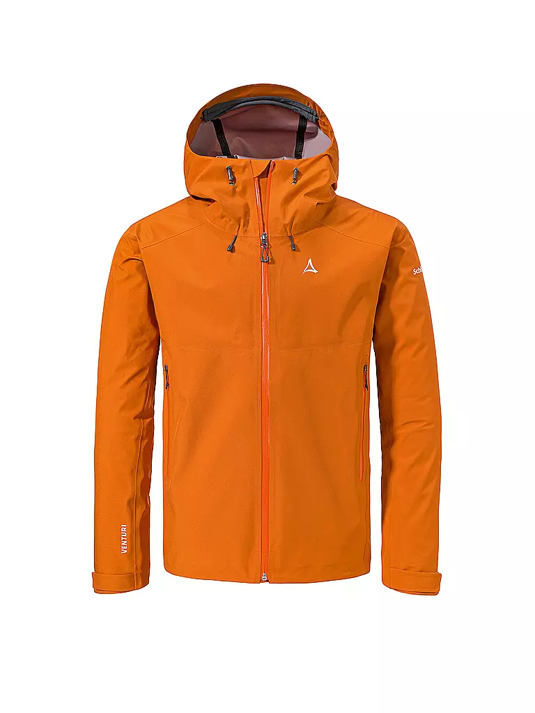 SCHÖFFEL | Herren Wanderjacke Cascata 3L Hoodie | orange