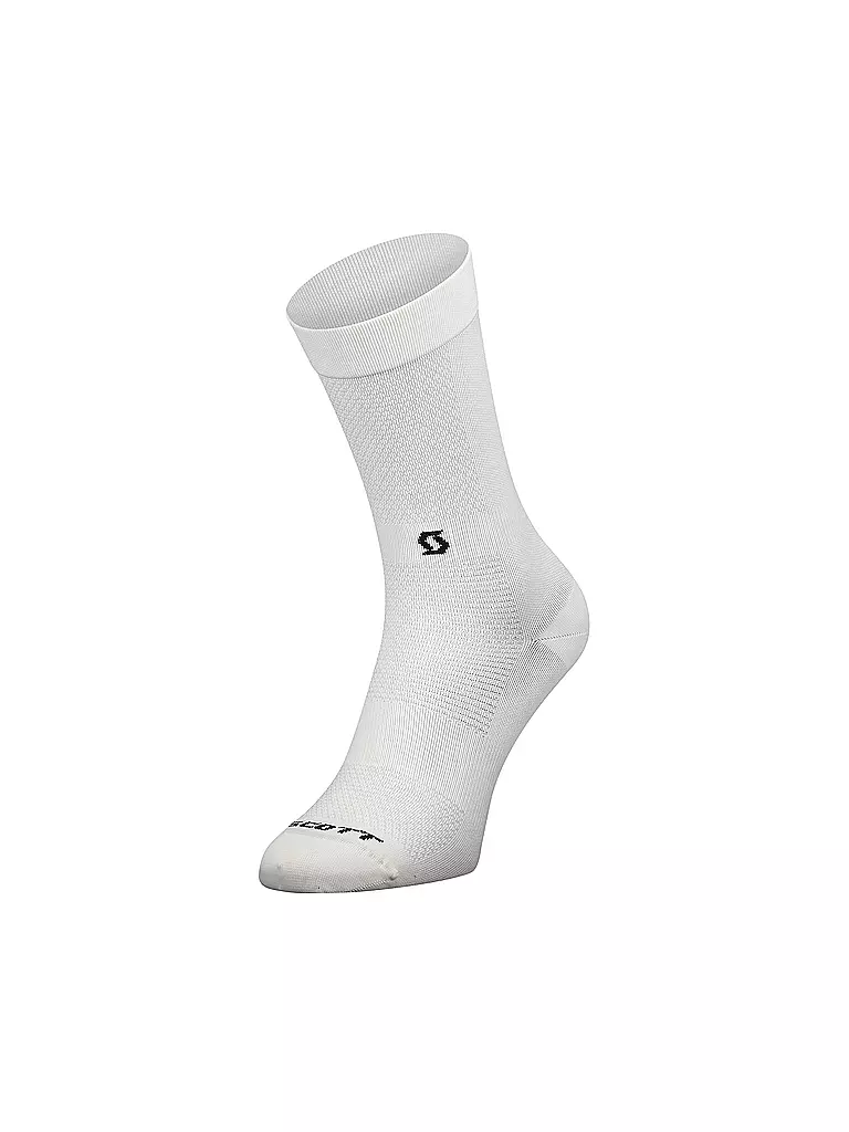 SCOTT | Herren Radsocken Perf. No Shortcuts Crew | weiss