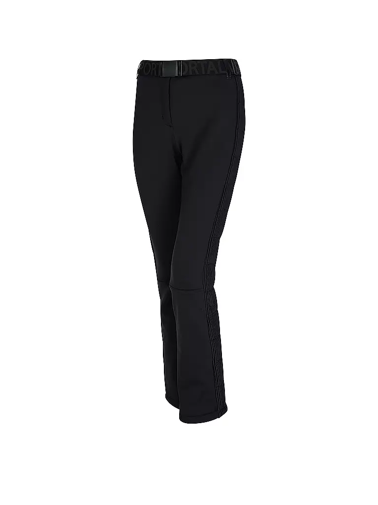 SPORTALM | Damen Ski Softshellhose | schwarz