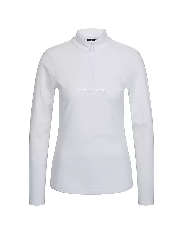 SPORTALM | Damen Ski Unterzieh Zipshirt Fleece | weiss