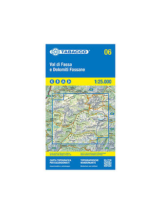 TABACCO | Wanderkarte 06, Val di Fassa/Fassatal & Dolomiti Fassane 1:25.000