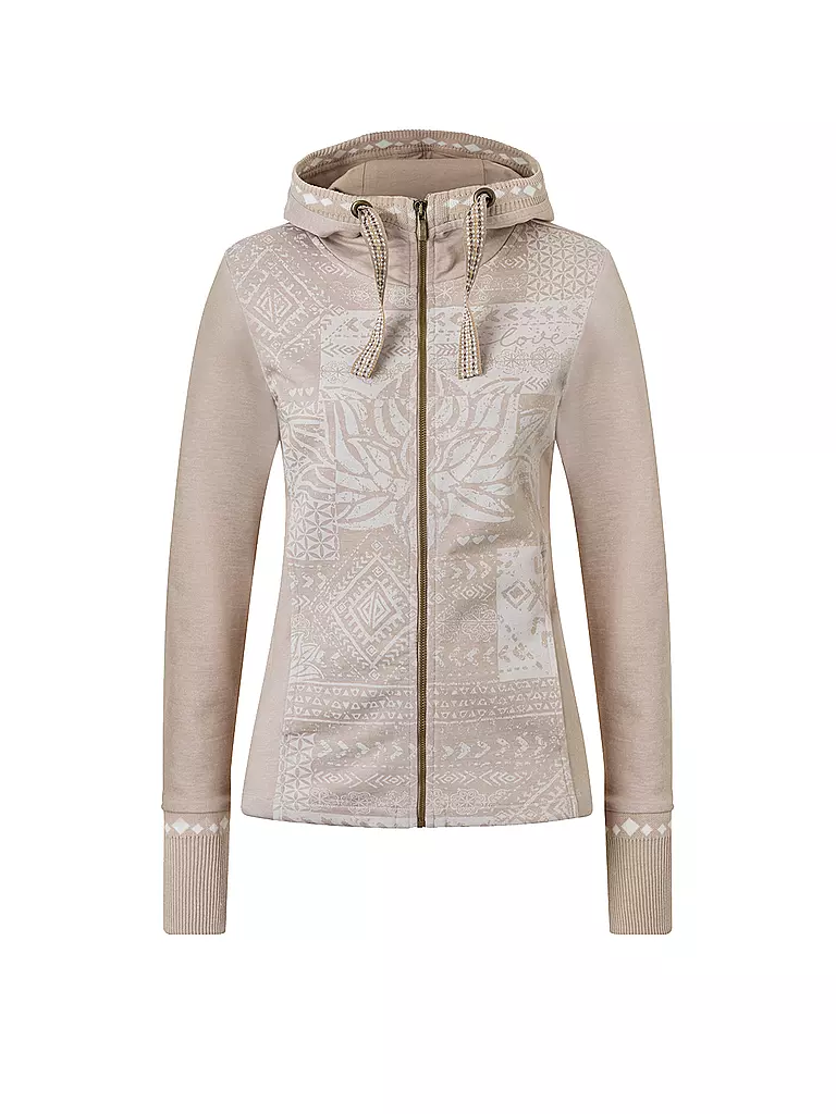 THE SPIRIT OF OM | Damen Yoga Sweatjacke | camel