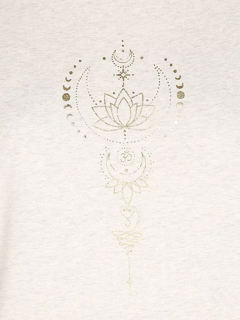 THE SPIRIT OF OM | Damen Yogashirt Gold | creme