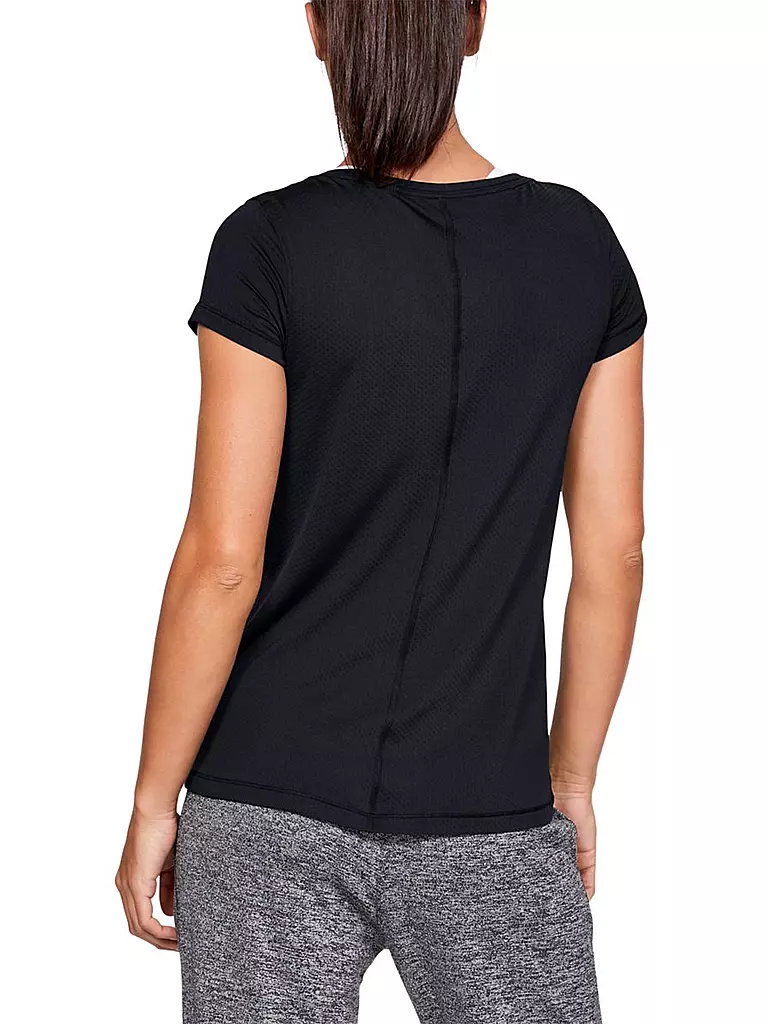 UNDER ARMOUR | Damen Fitnessshirt HeatGear® Armour | schwarz