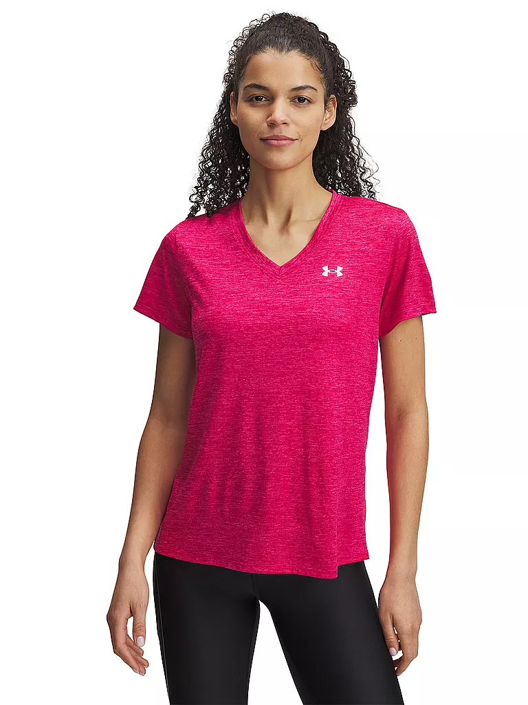 UNDER ARMOUR | Damen Fitnessshirt UA Tech™ Twist  | beere