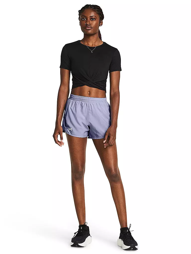 UNDER ARMOUR | Damen Fitnessshort UA Fly-By | hellblau