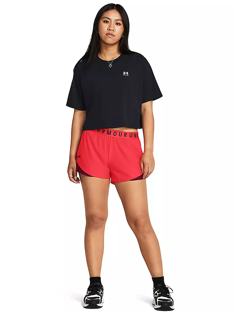 UNDER ARMOUR | Damen Fitnessshort UA Play Up 3.0 | rot