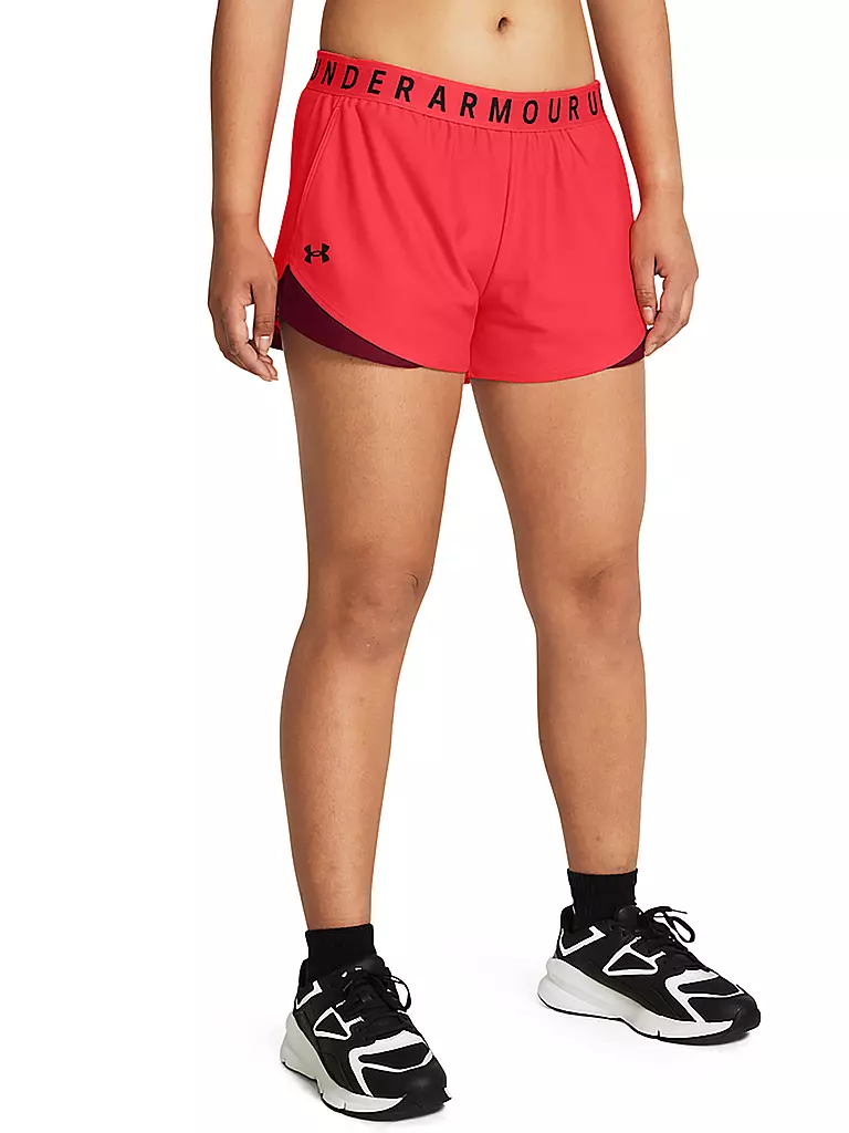 UNDER ARMOUR | Damen Fitnessshort UA Play Up 3.0 | rot