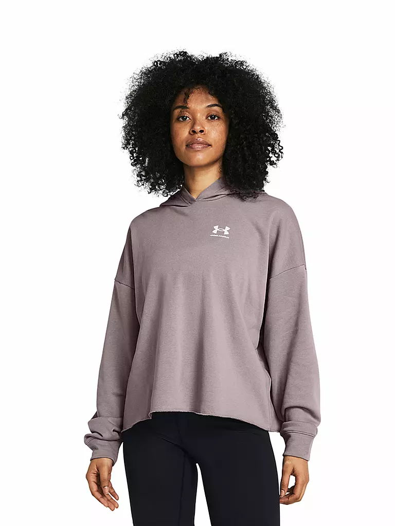 UNDER ARMOUR | Damen Hoodie UA Rival Terry Oversize | grau