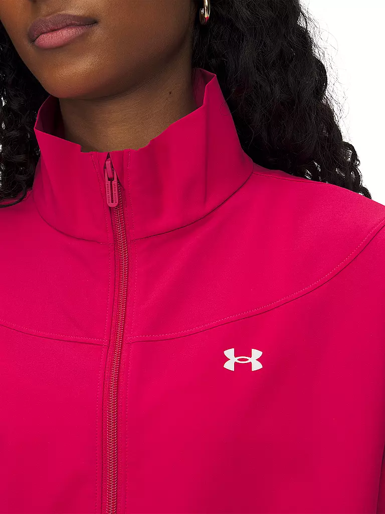 UNDER ARMOUR | Damen Kapuzenjacke Rival Woven | beere