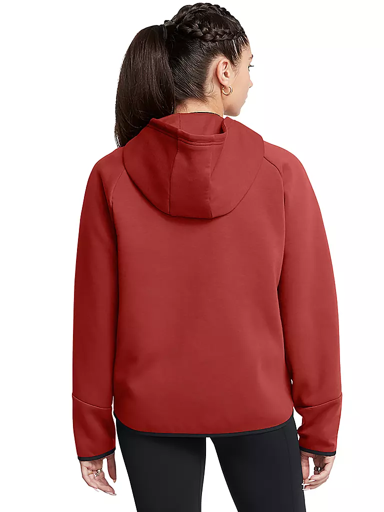 UNDER ARMOUR | Damen Kapuzenjacke UA Unstoppable Fleece mit durchgehendem Zip | dunkelblau