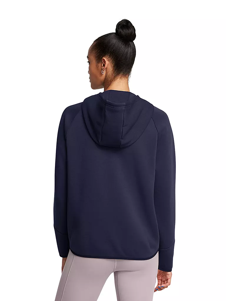 UNDER ARMOUR | Damen Kapuzenjacke UA Unstoppable Fleece mit durchgehendem Zip | dunkelrot