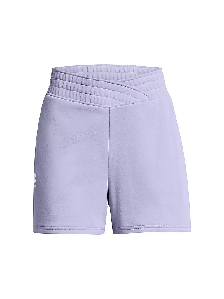 UNDER ARMOUR | Damen Short UA Rival Terry  | hellblau