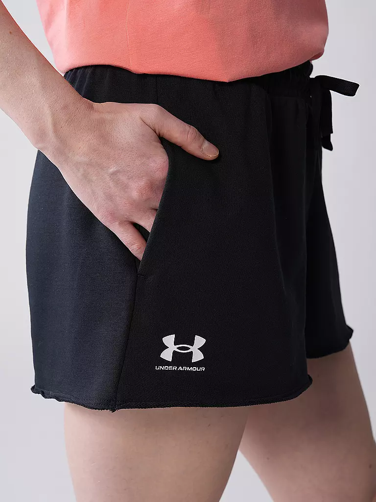 UNDER ARMOUR | Damen Short UA Rival Terry | rosa