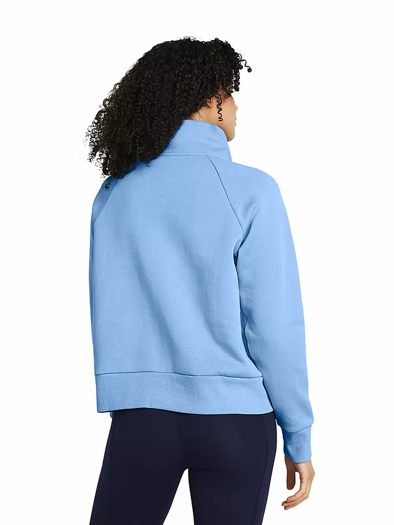 UNDER ARMOUR | Damen Sweater UA Rival Fleece mit ½ Zip | hellblau