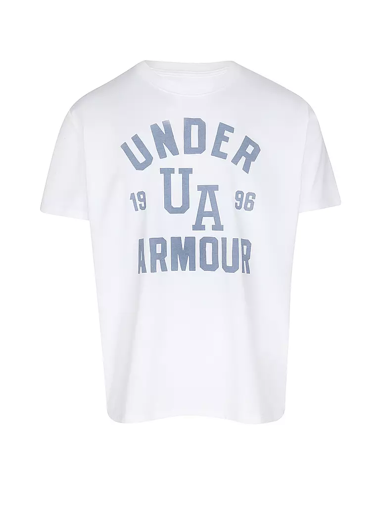 UNDER ARMOUR | Damen T-Shirt UA Heavyweight Oversized Collegiate | weiss